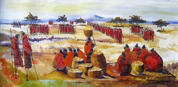 アフリカからの儀式 Oil Paintings